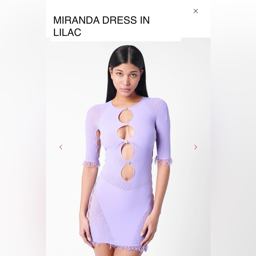 POSTER GIRL MIRANDA DRESS IN LILAC